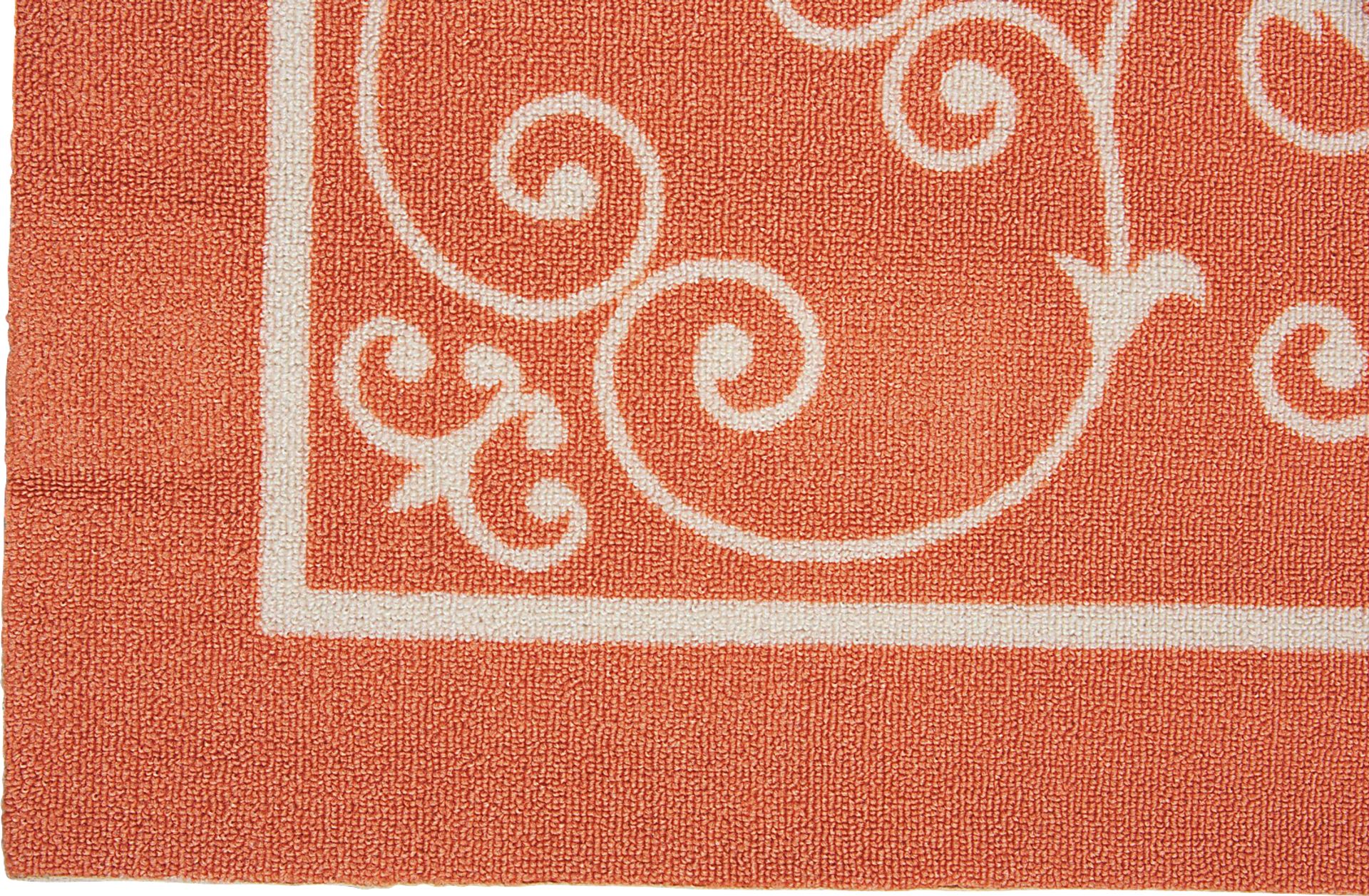 Althera Orange 5' x 8' Indoor/Outdoor Rug - Image 3