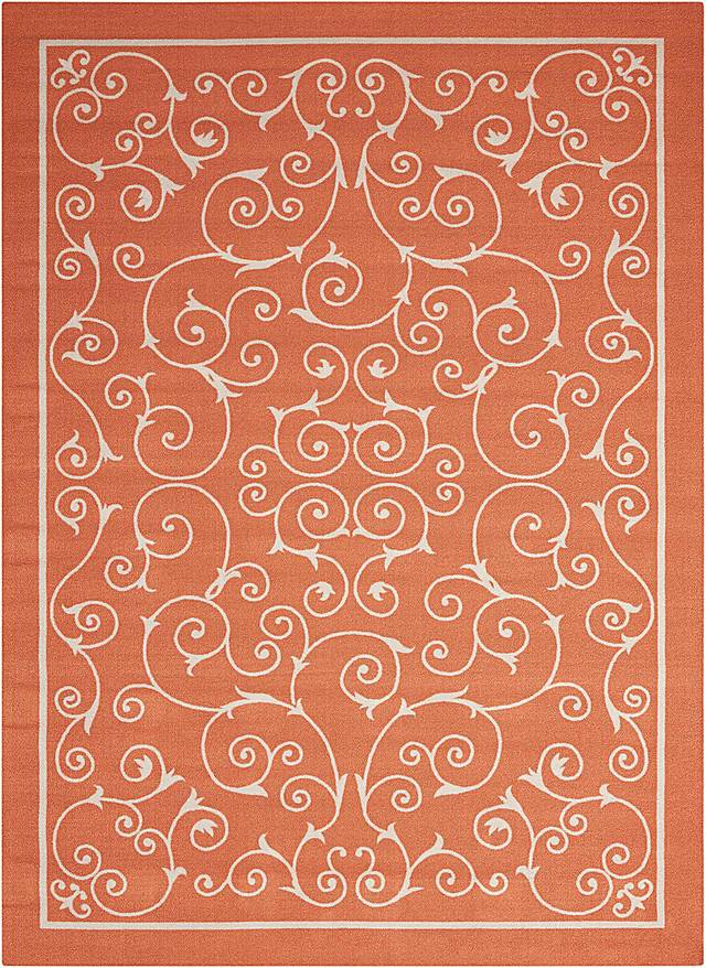 Althera Orange 5' x 8' Indoor/Outdoor Rug - Thumbnail - Image 1