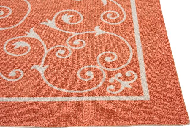 Althera Orange 8' x 11' Indoor/Outdoor Rug - Thumbnail - Image 4