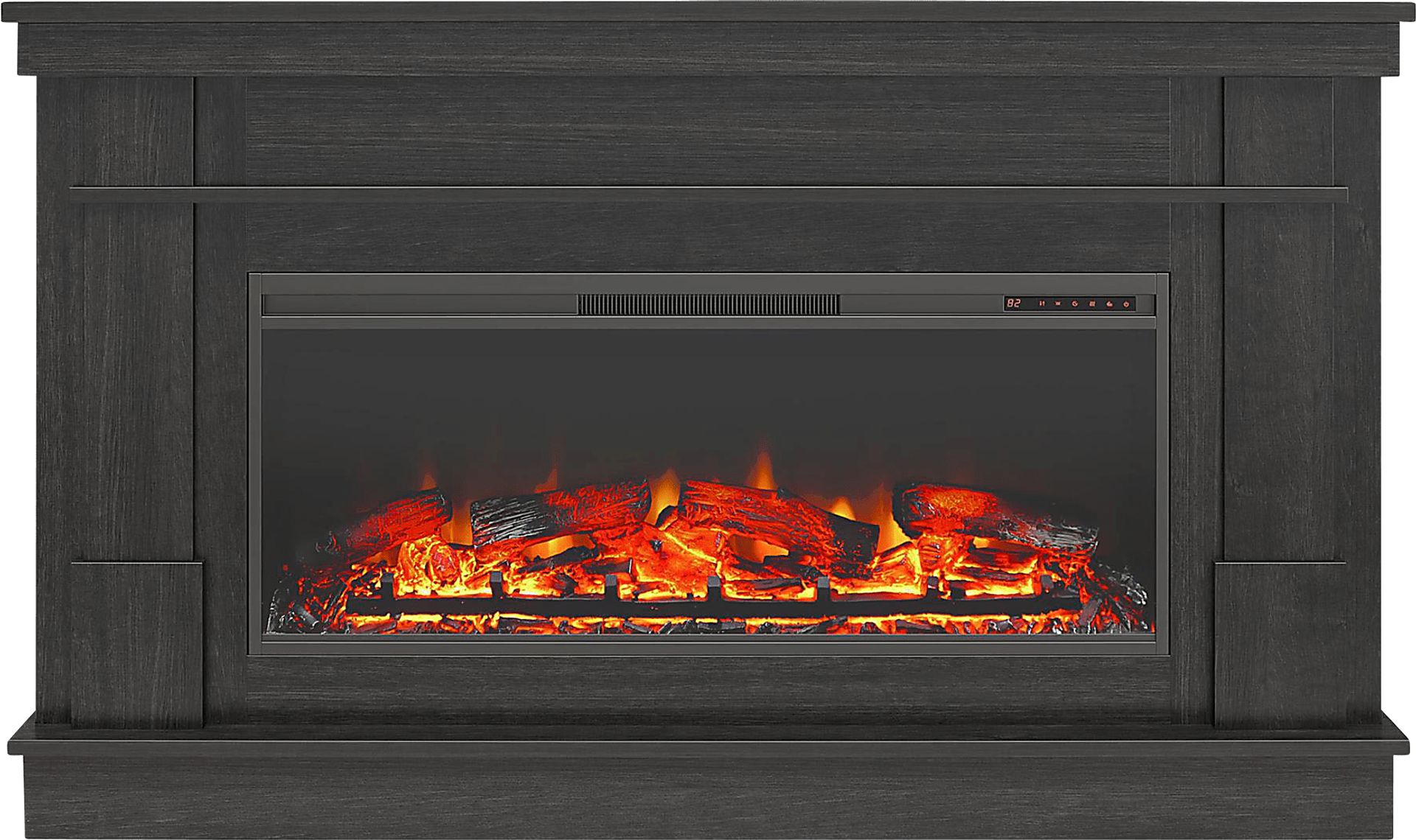 Altilde Dark Gray 64 in. Console with Electric Fireplace - Image 3