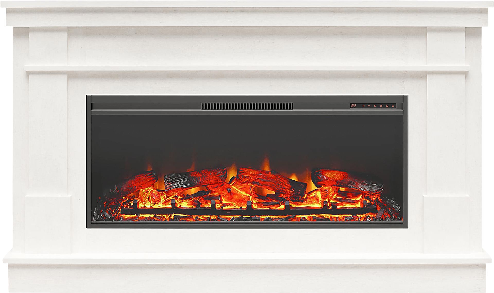 Altilde White 64 in. Console with Electric Fireplace - Image 4