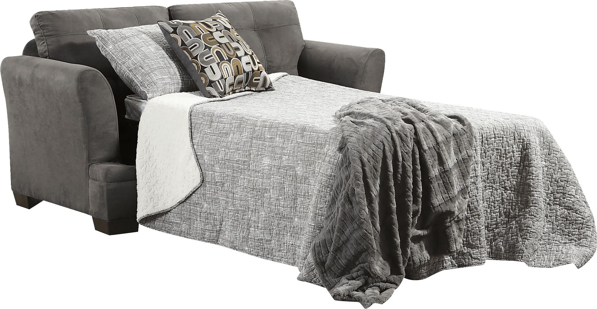 Alto Terrace Slate Twin Sleeper Loveseat - Image 2