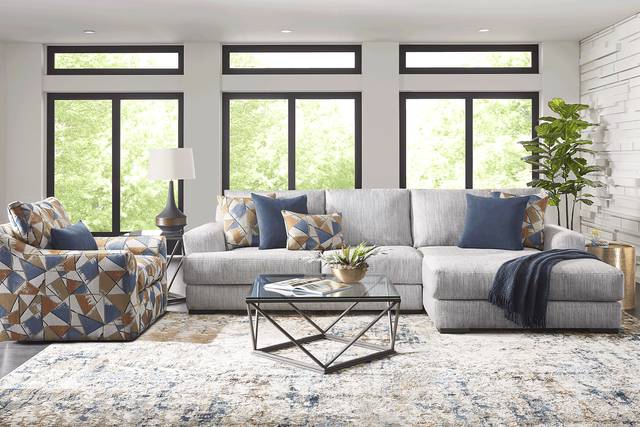 Altona Hills Silver 2 Pc Sectional - Thumbnail - Image 2
