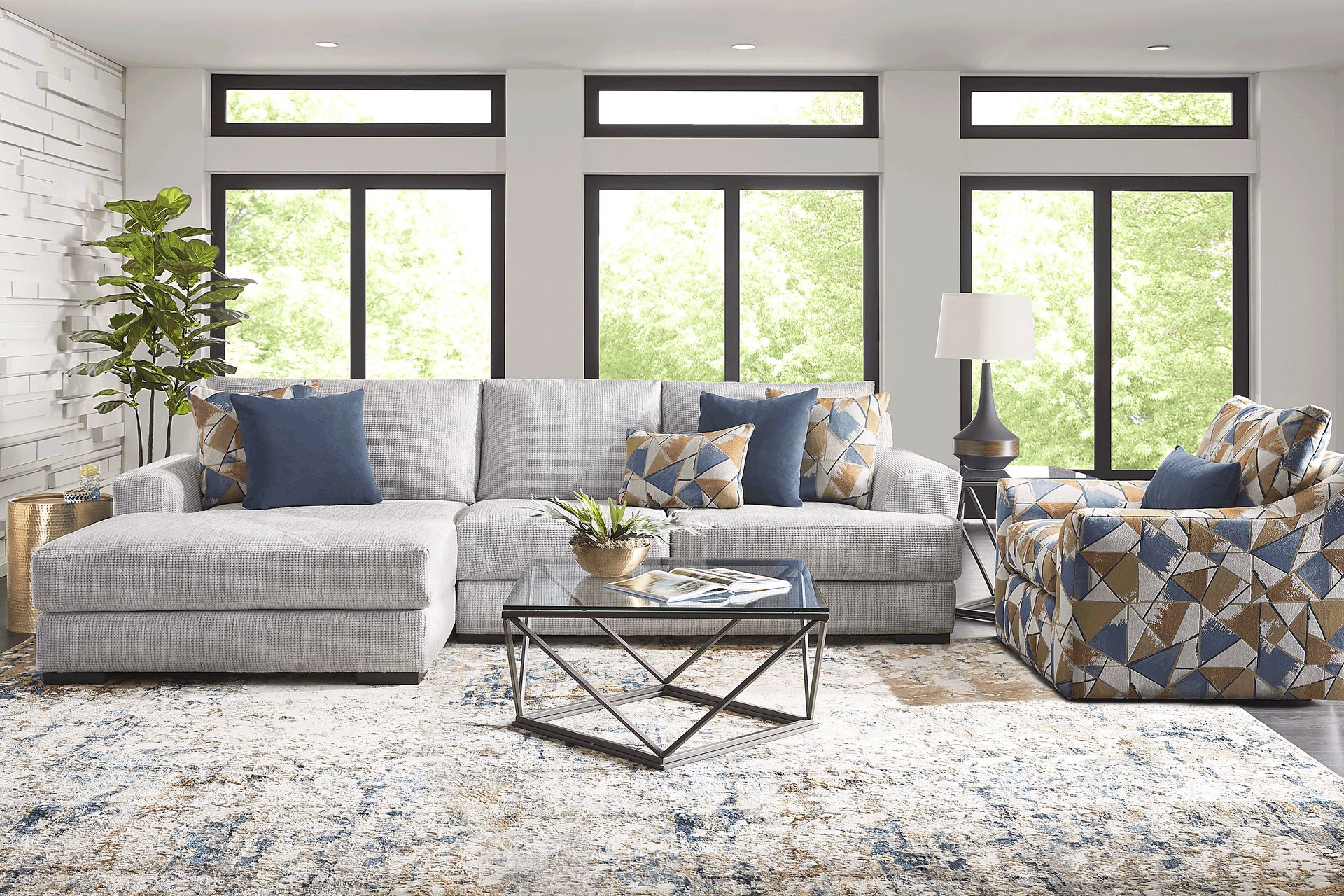 Altona Hills Silver 2 Pc Sectional - Image 2