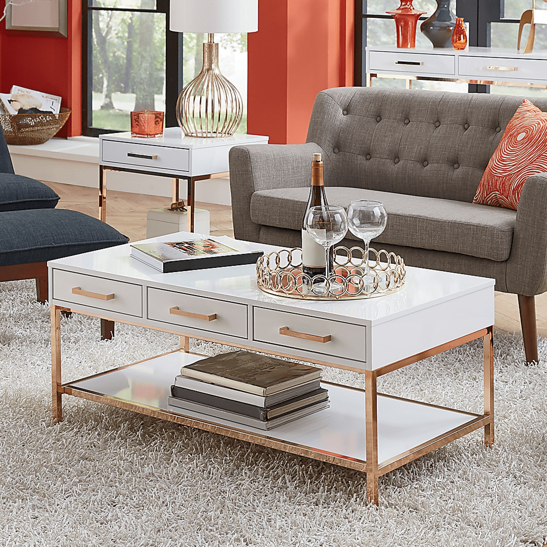 Altrissa White Cocktail Table - Image 6