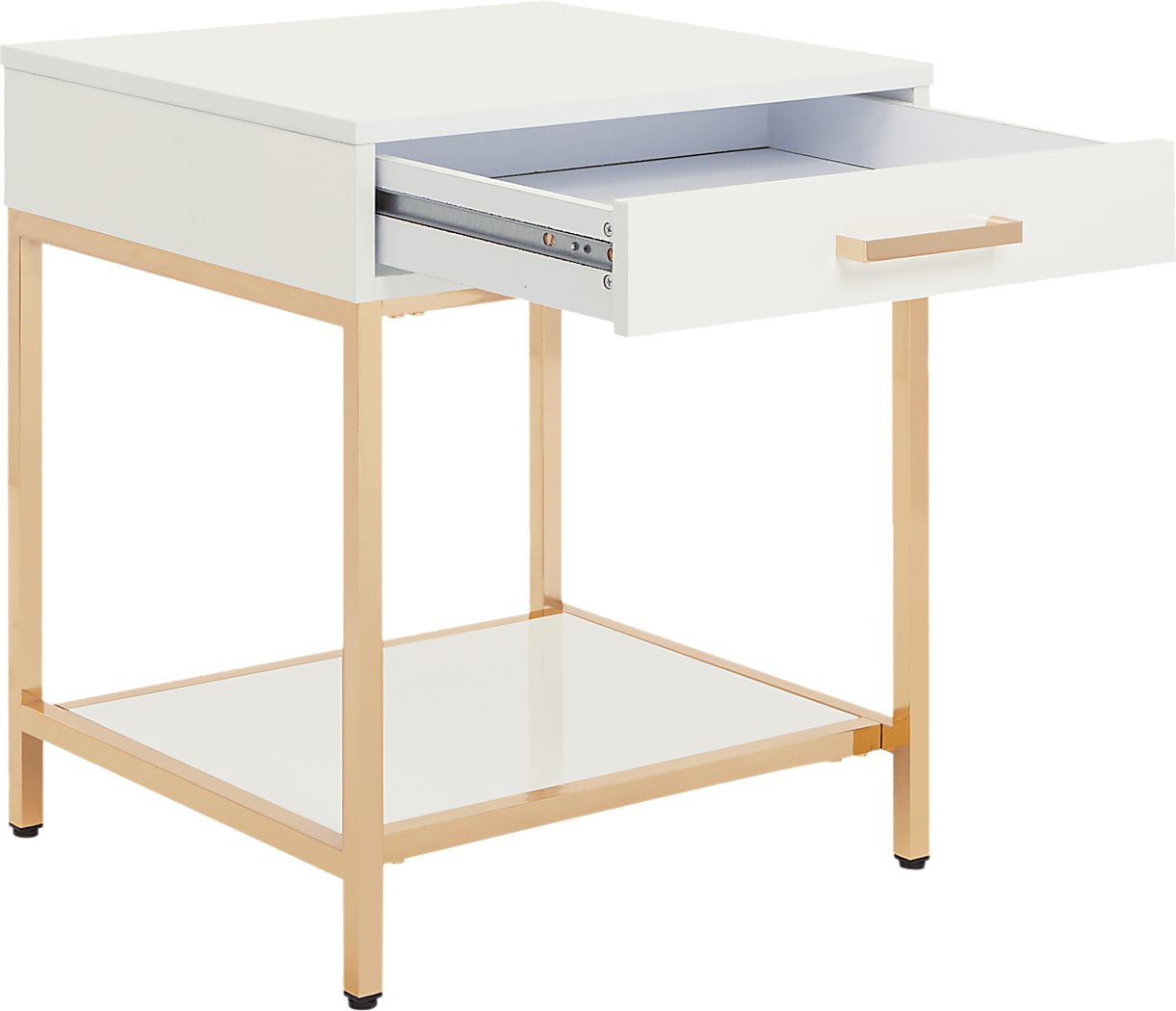 Altrissa White End Table - Thumbnail 4