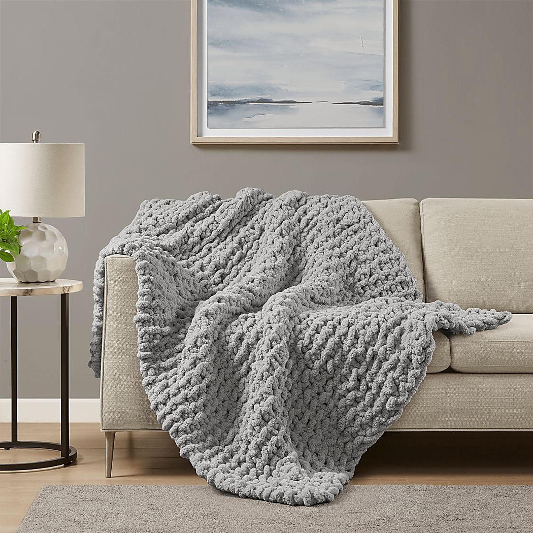 Altstatten Gray Throw Blanket