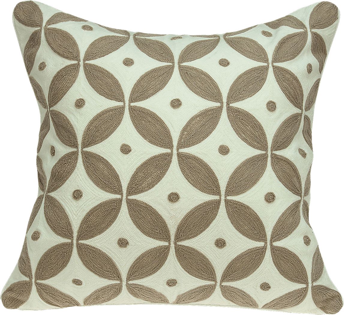 Aluino Beige Accent Pillow