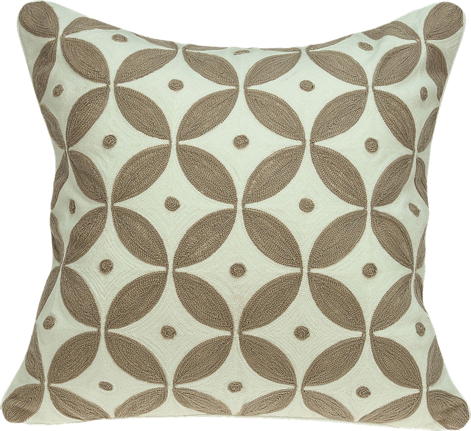 Aluino Beige Accent Pillow - Image 1