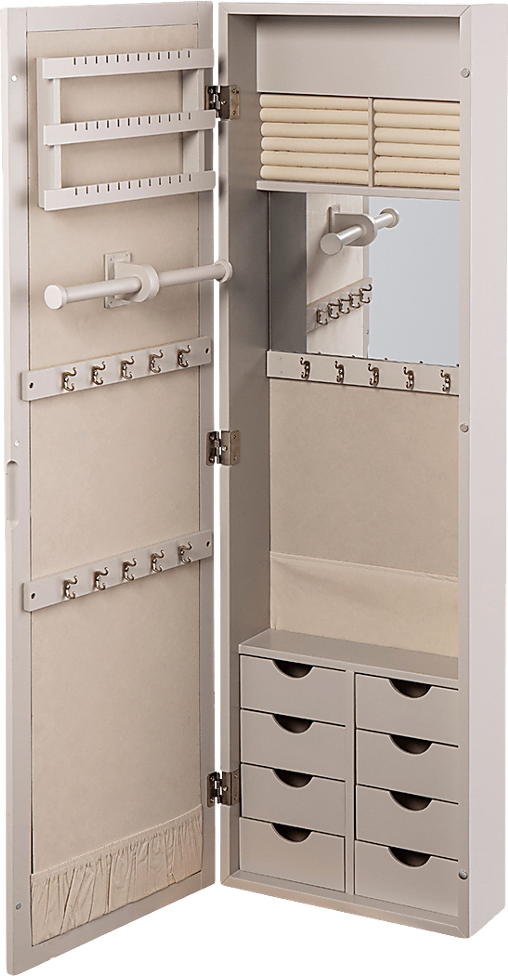 Alumore Gray Jewelry Armoire - Image 5