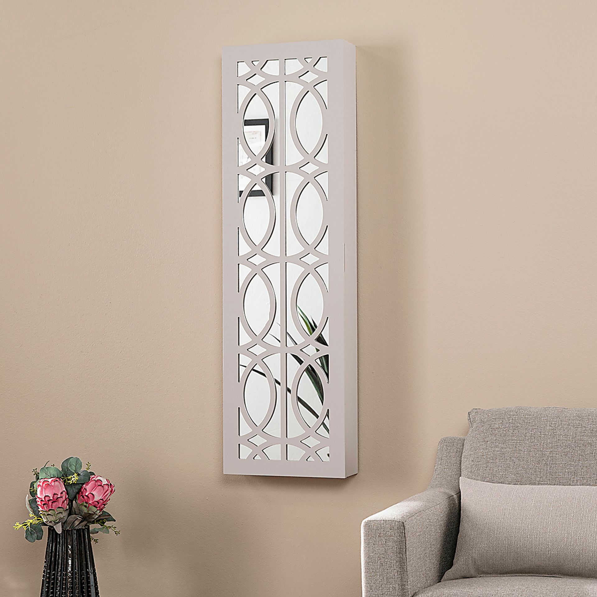 Alumore Gray Jewelry Armoire - Image 7