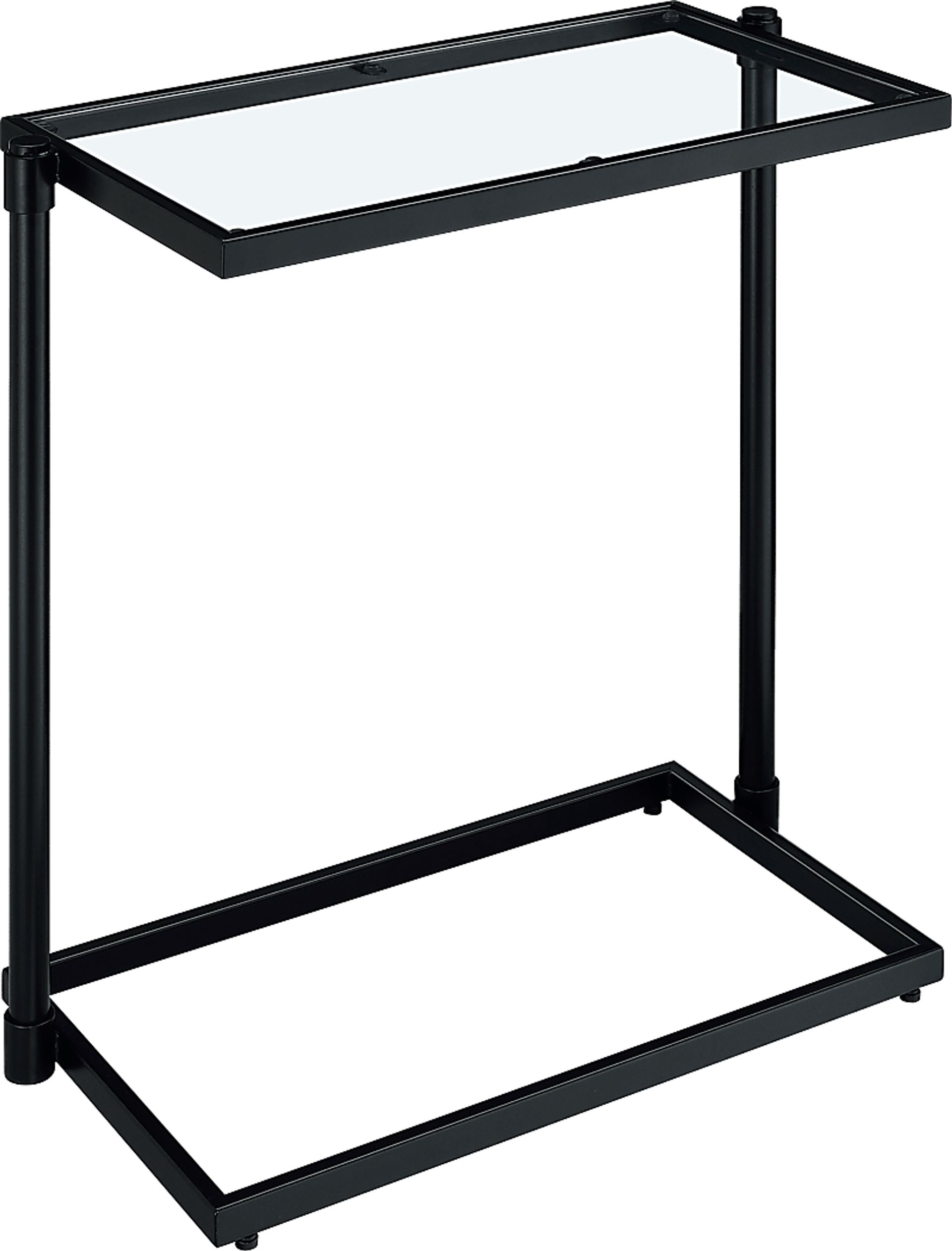Alva Black Chairside Table - Image 2