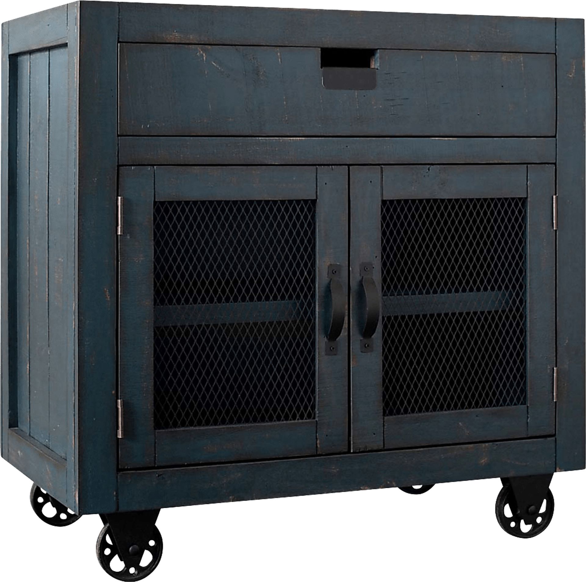 Alvamar Blue Accent Cabinet - Image 1