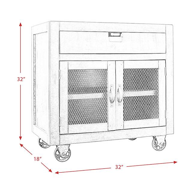 Alvamar Gray Accent Cabinet - Thumbnail - Image 8