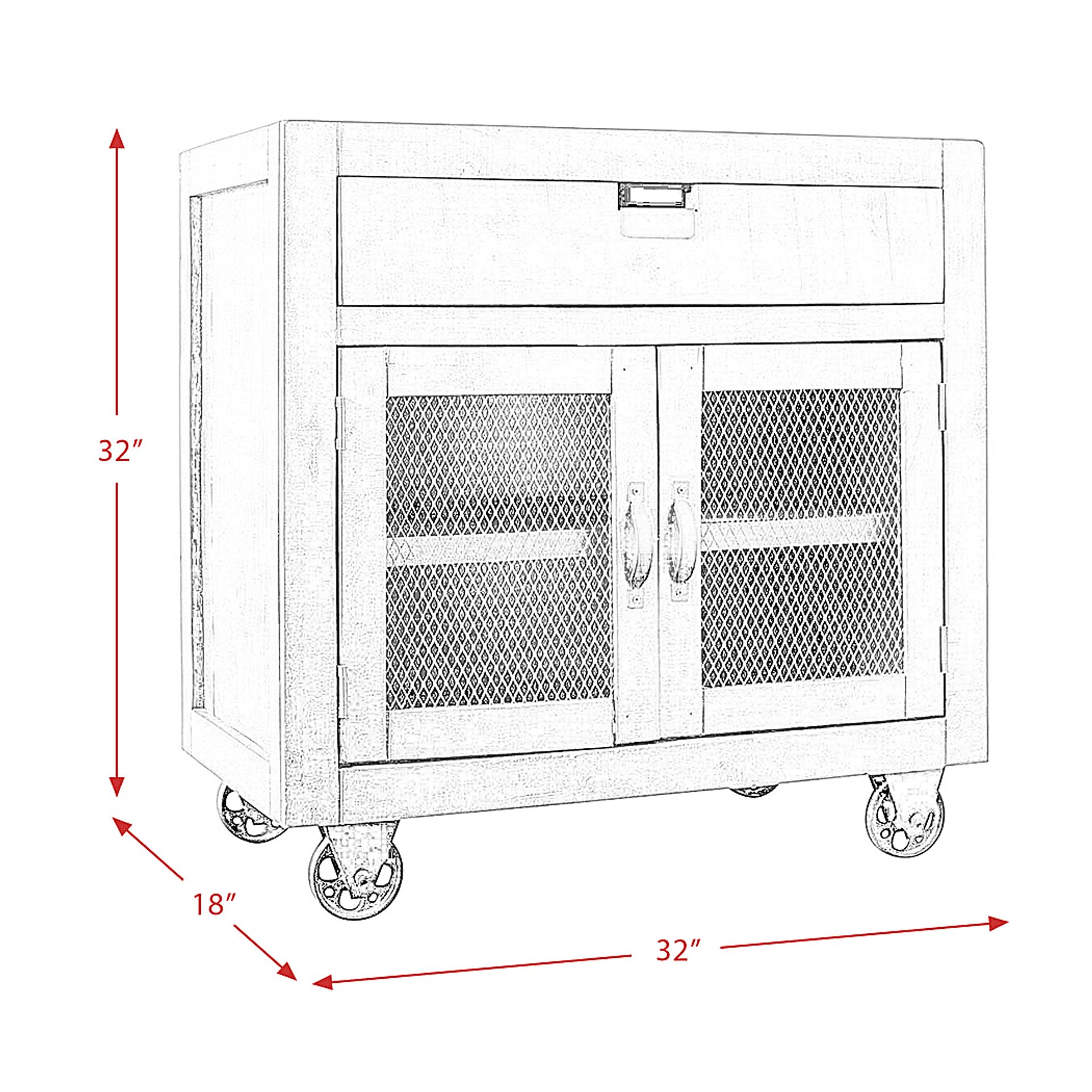 Alvamar Gray Accent Cabinet - Image 8