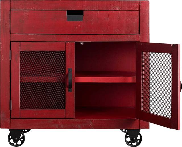 Alvamar Red Accent Cabinet - Thumbnail - Image 2