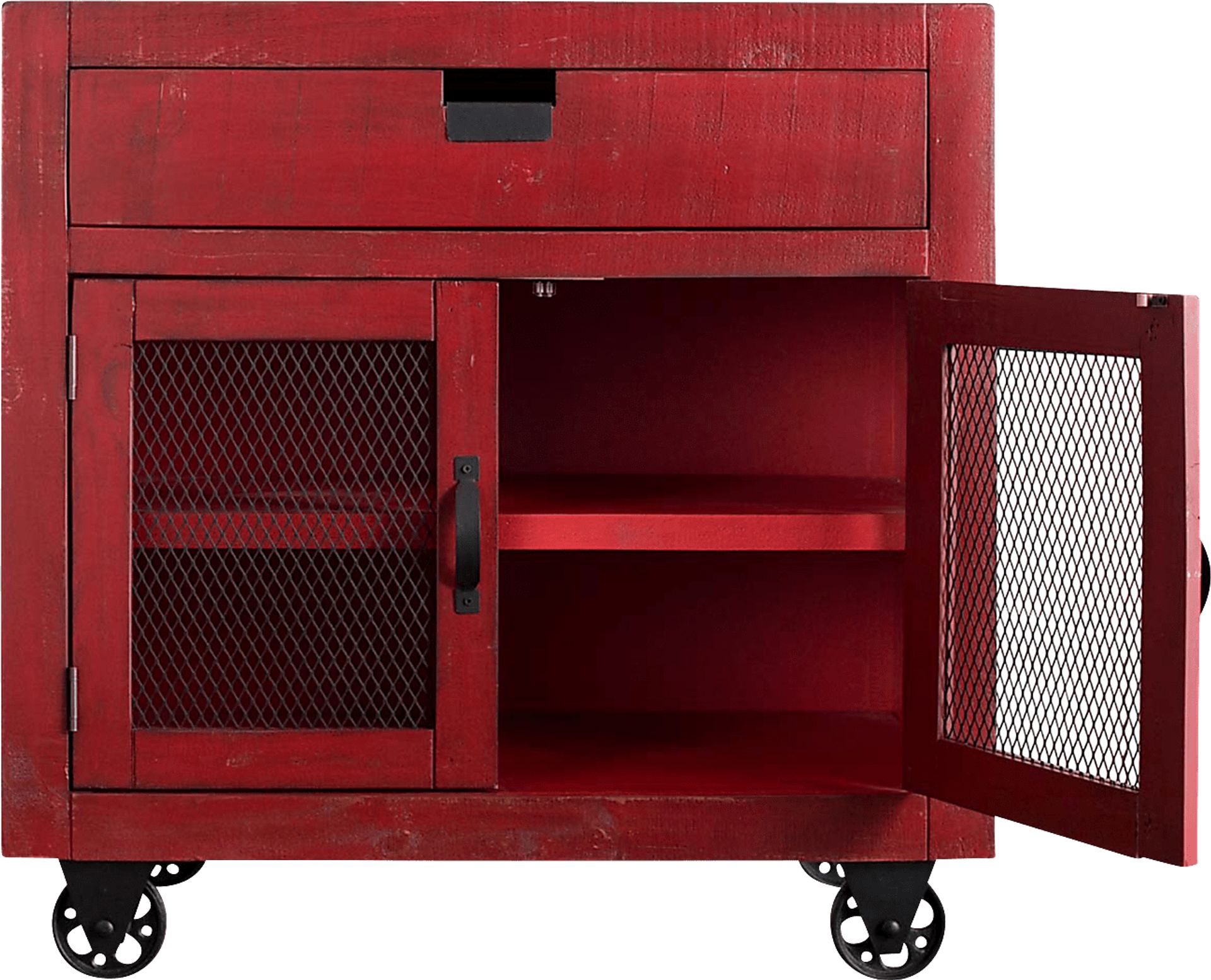 Alvamar Red Accent Cabinet - Image 2