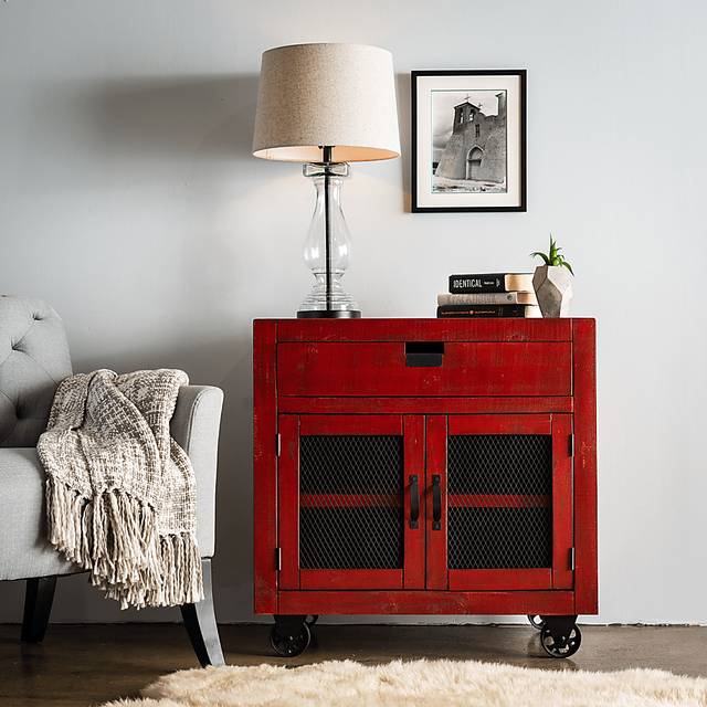 Alvamar Red Accent Cabinet - Thumbnail - Image 6