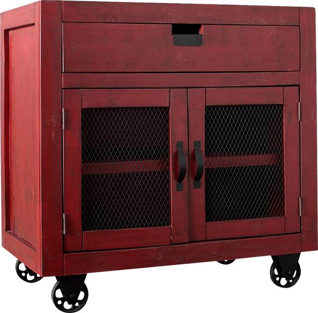 Alvamar Red Accent Cabinet - Thumbnail - Image 1