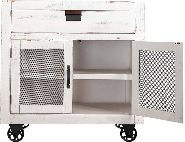 Alvamar White Accent Cabinet - Thumbnail - Image 2