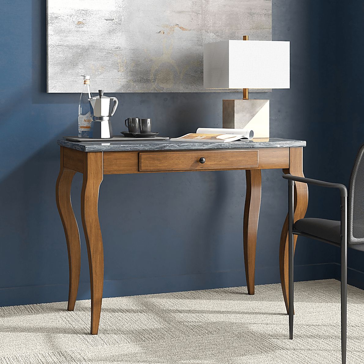 Alvamoor Gray Desk