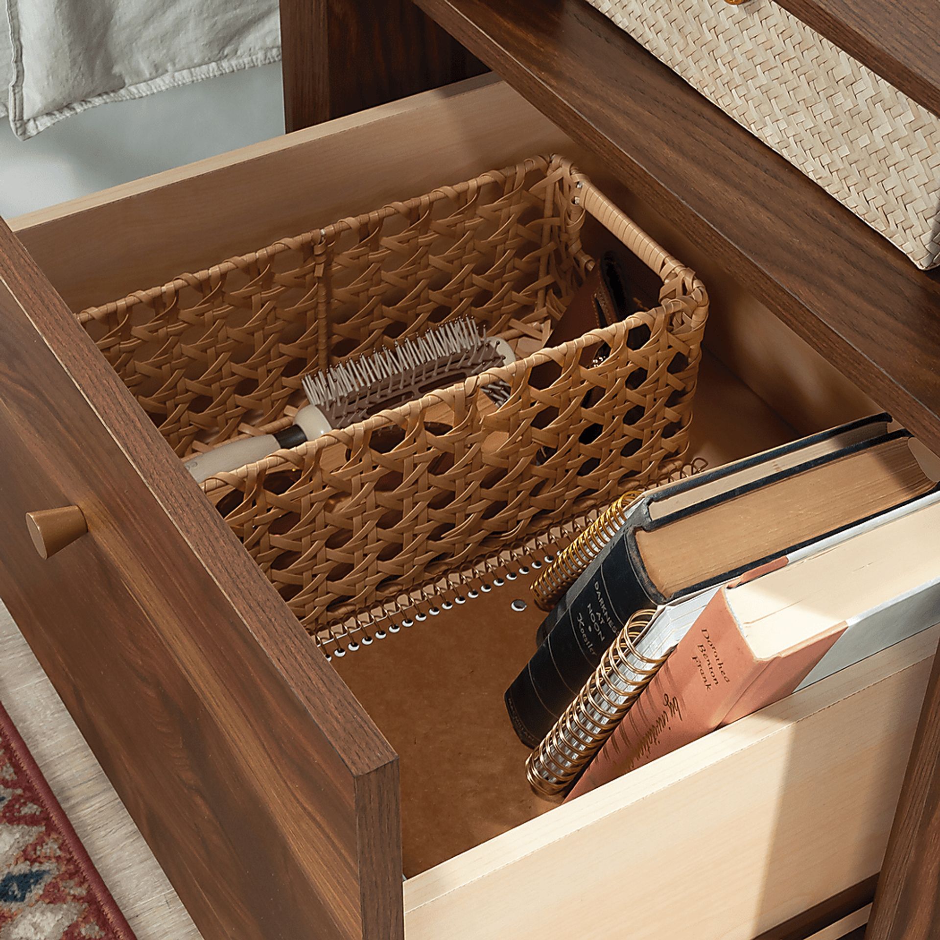 Alvaniece Brown Nightstand - Image 3