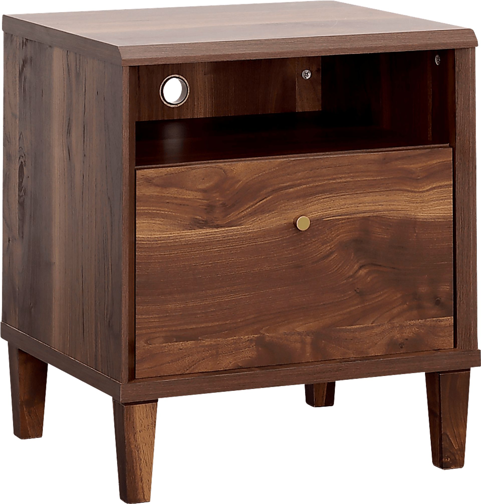 Alvaniece Brown Nightstand - Image 1