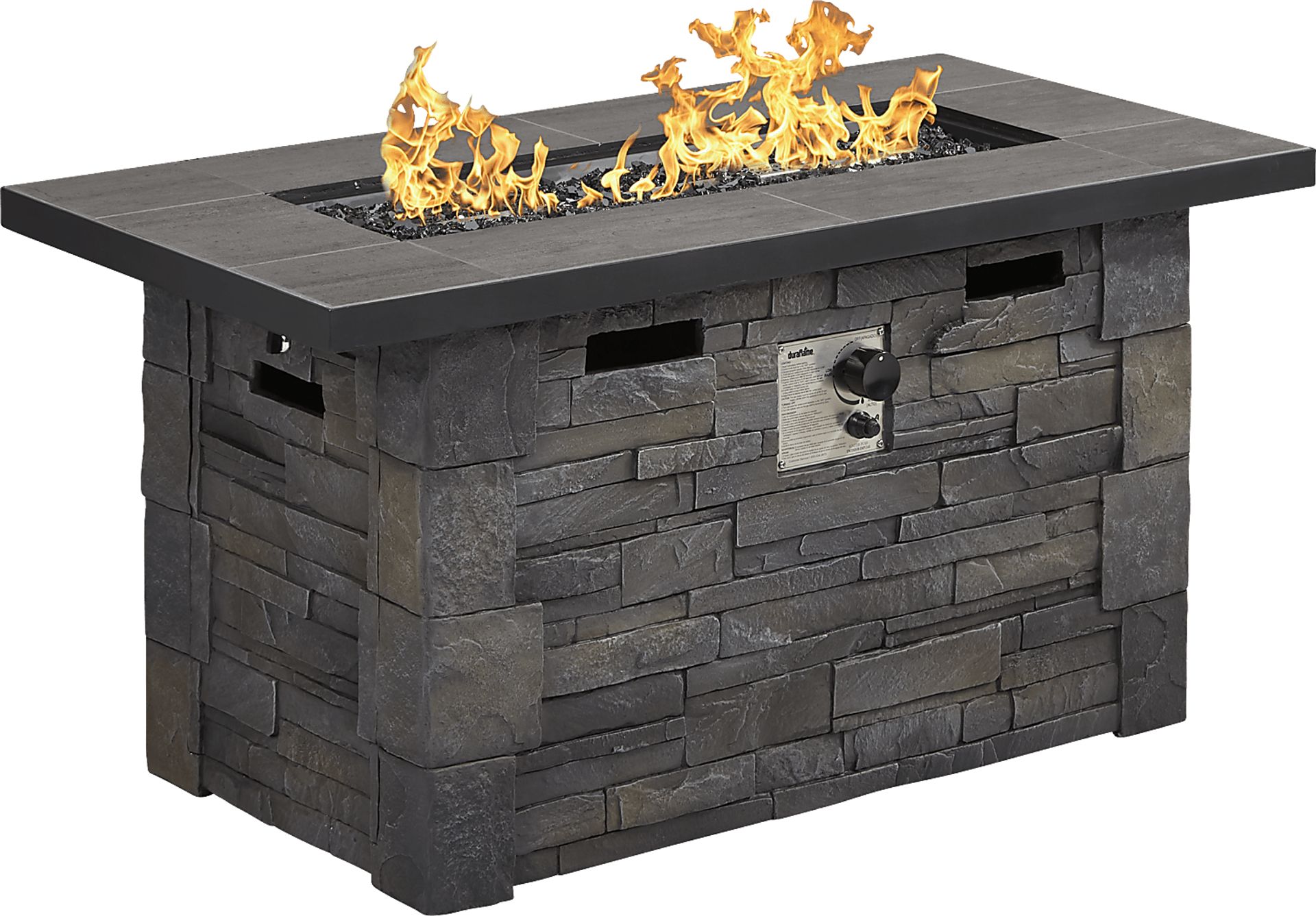 Alvarado Dark Gray Outdoor Fire Pit - Image 1