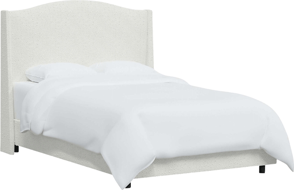 Alvena White King Bed