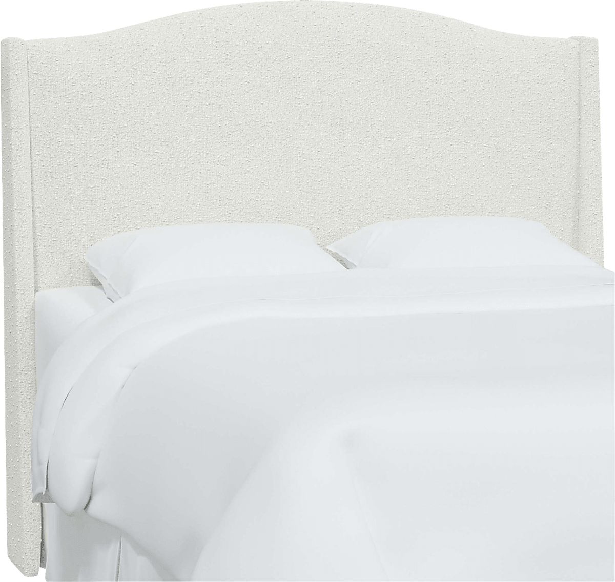 Alvena White Linen,Polyester Fabric Twin Headboard | Rooms to Go