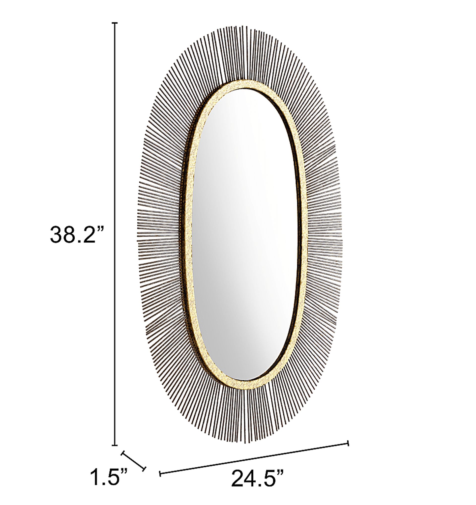 Alvere Gold Mirror - Image 4