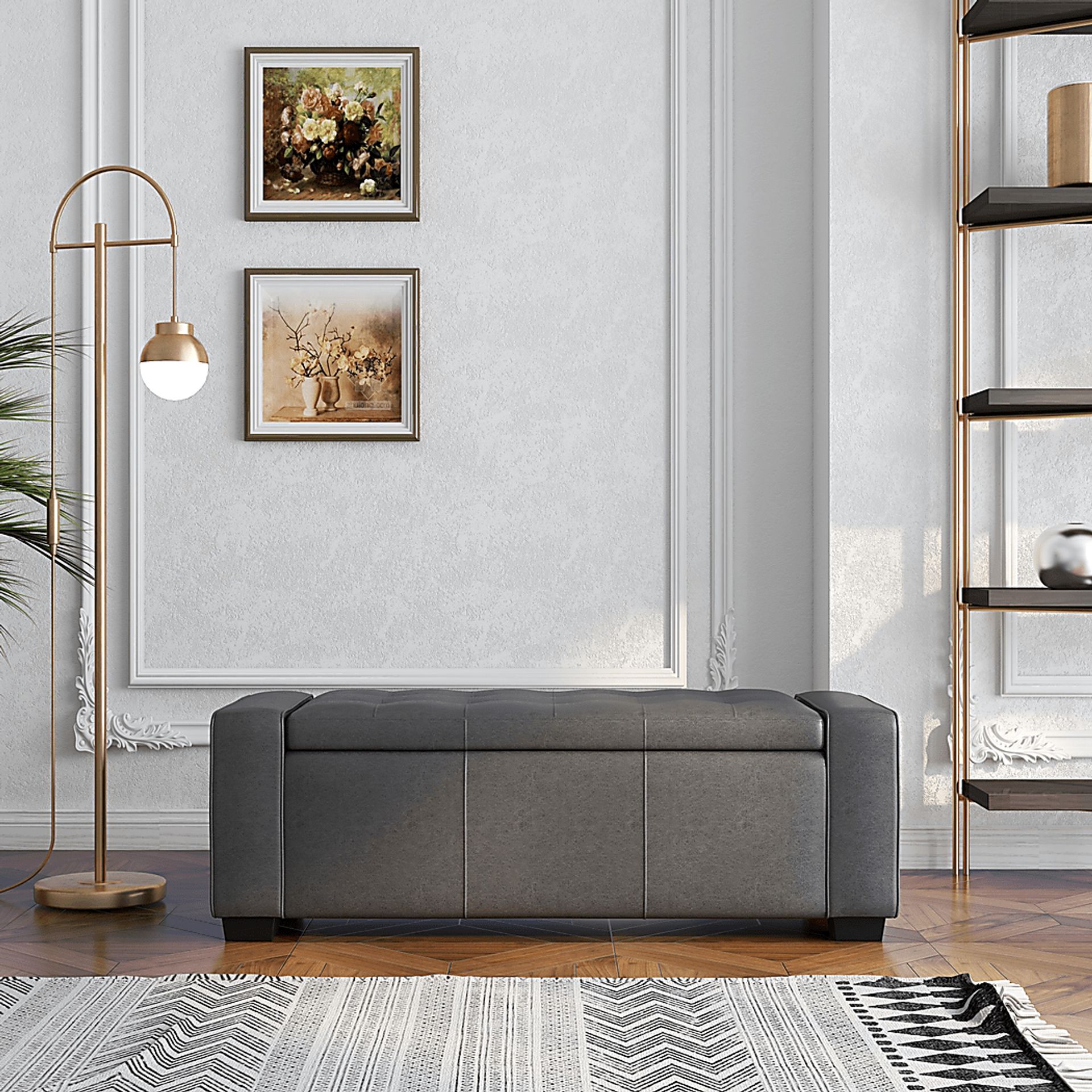 Alveron Black Bench - Image 4