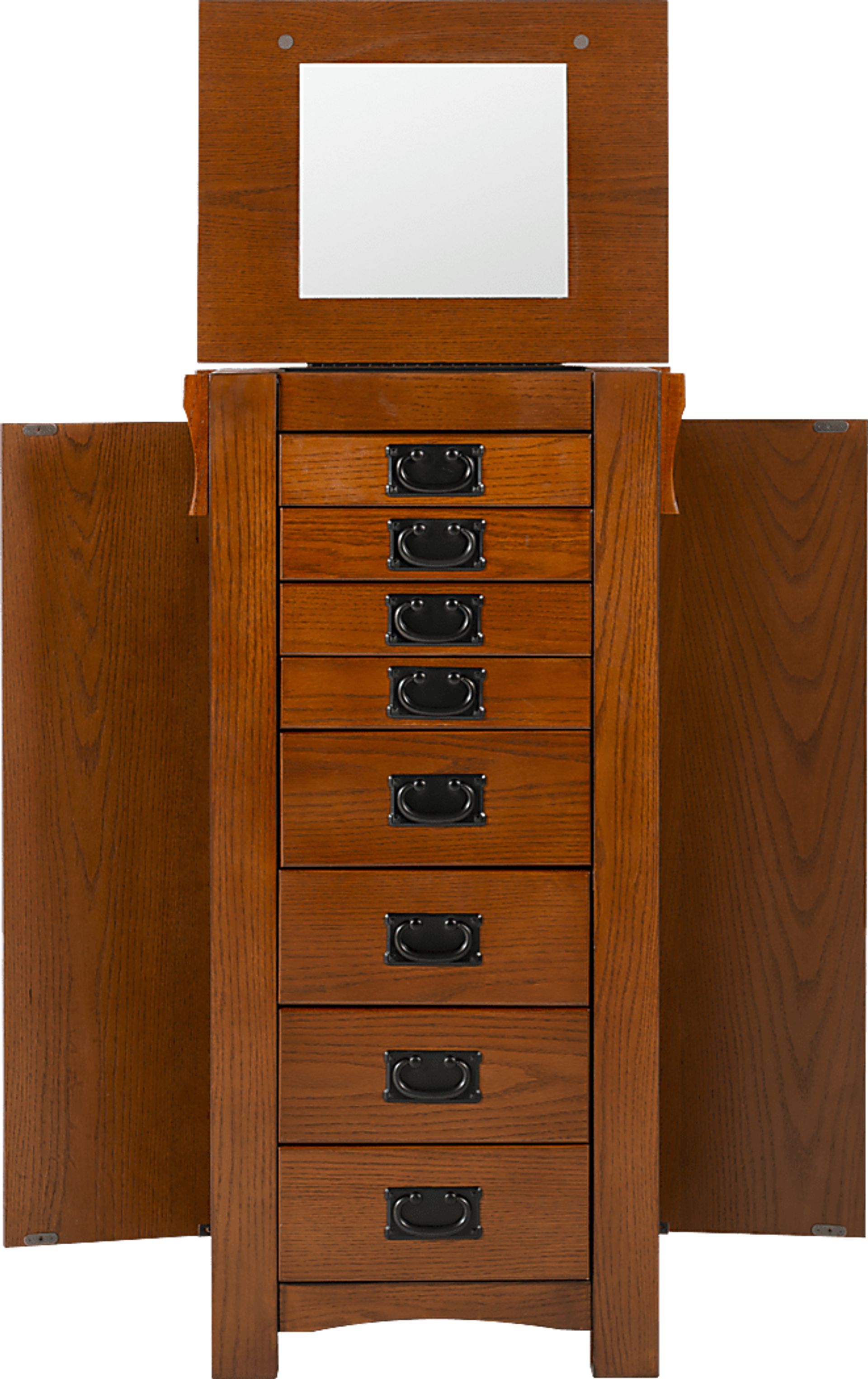 Alvina Brown Jewelry Armoire - Image 13
