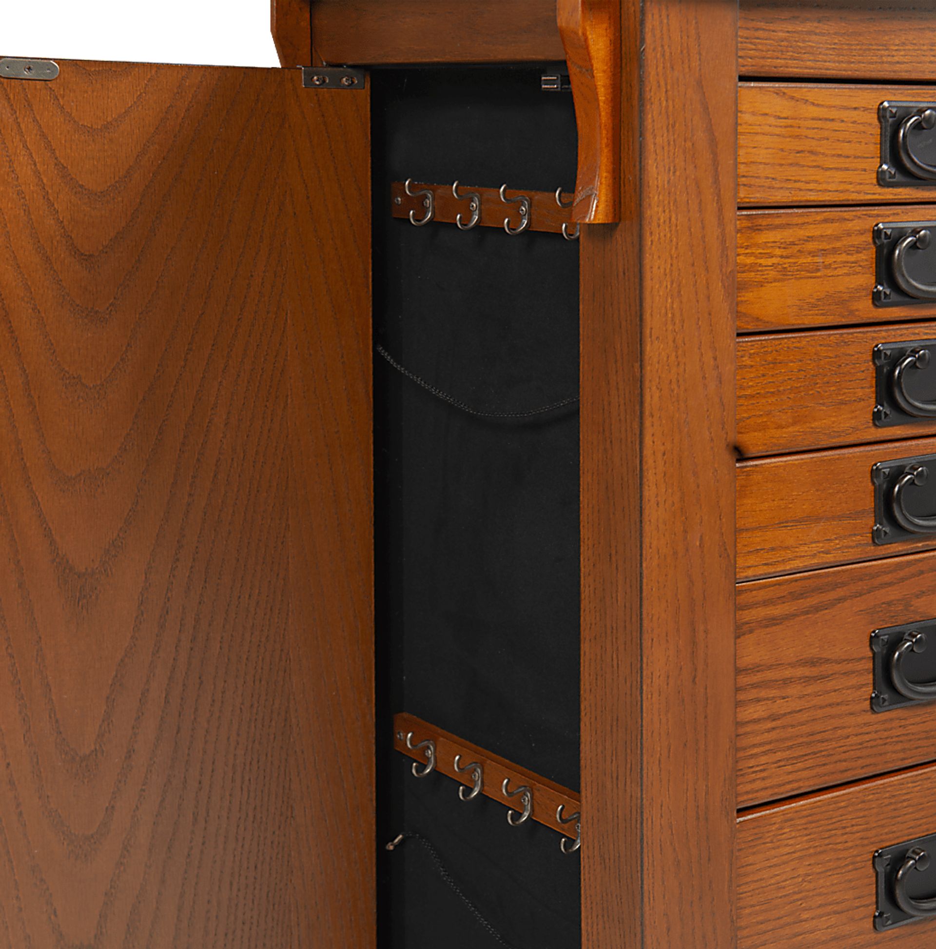 Alvina Brown Jewelry Armoire - Image 16