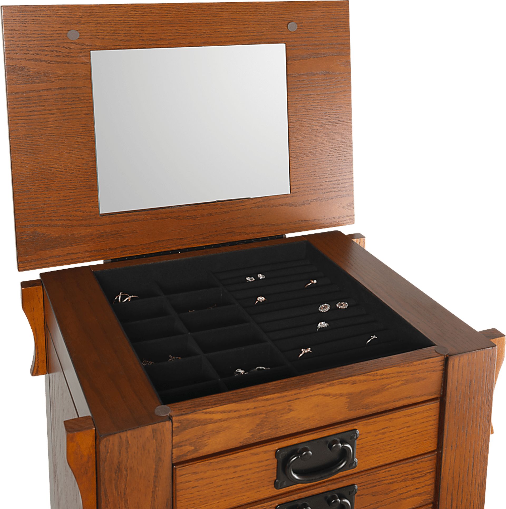 Alvina Brown Jewelry Armoire - Image 20