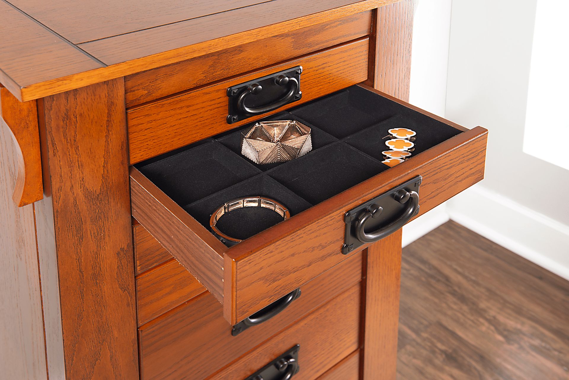 Alvina Brown Jewelry Armoire - Image 21