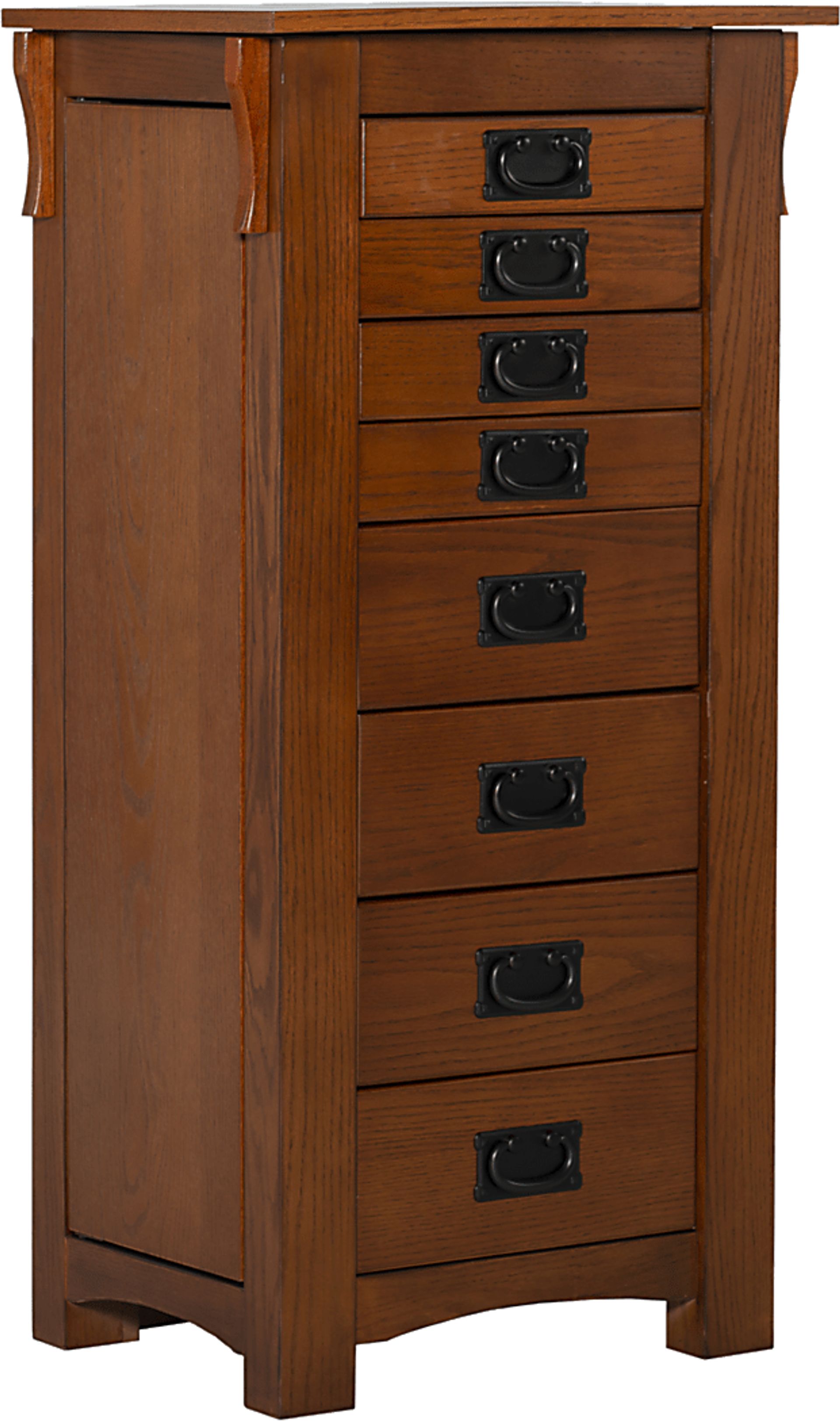 Alvina Brown Jewelry Armoire - Image 1