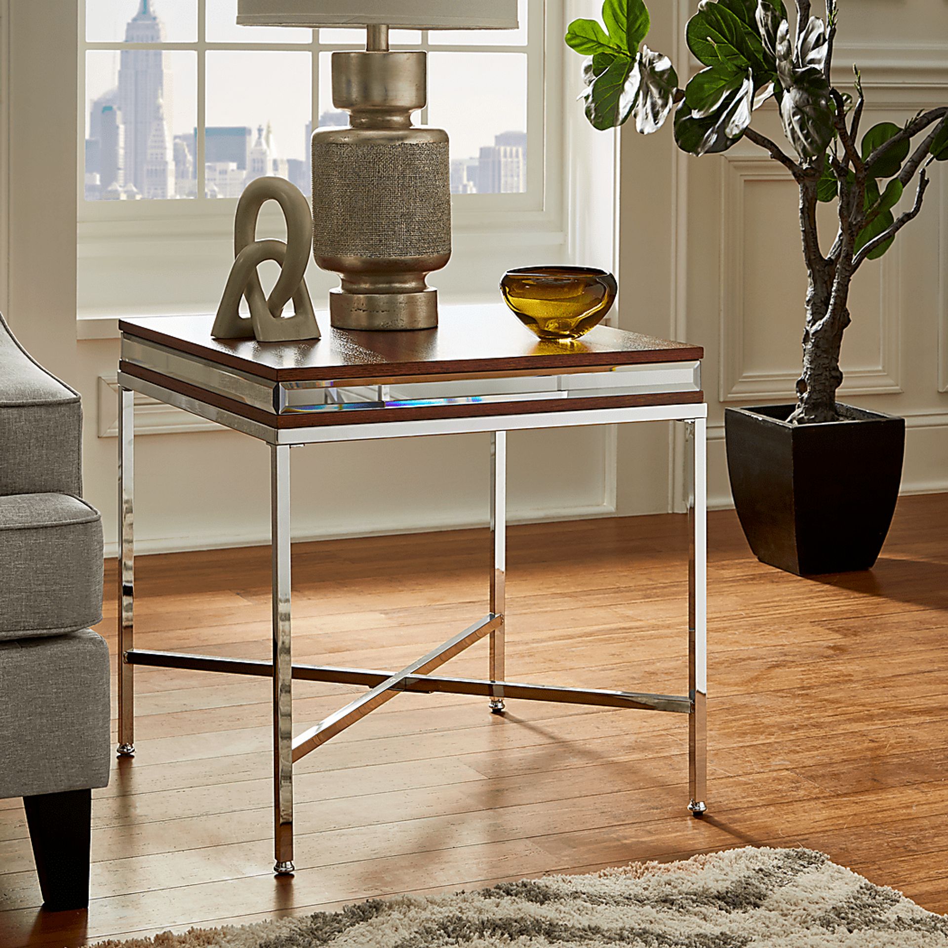 Alvord Chrome End Table - Image 4