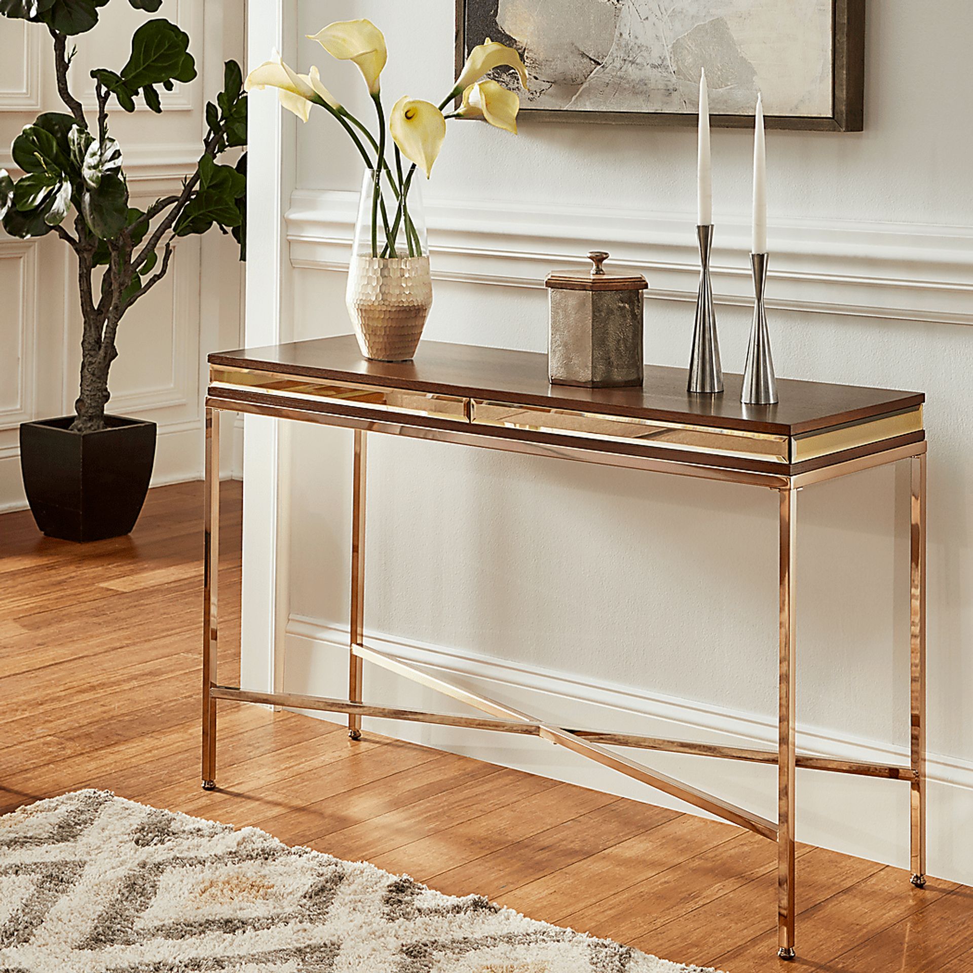 Alvord Gold Sofa Table - Image 3