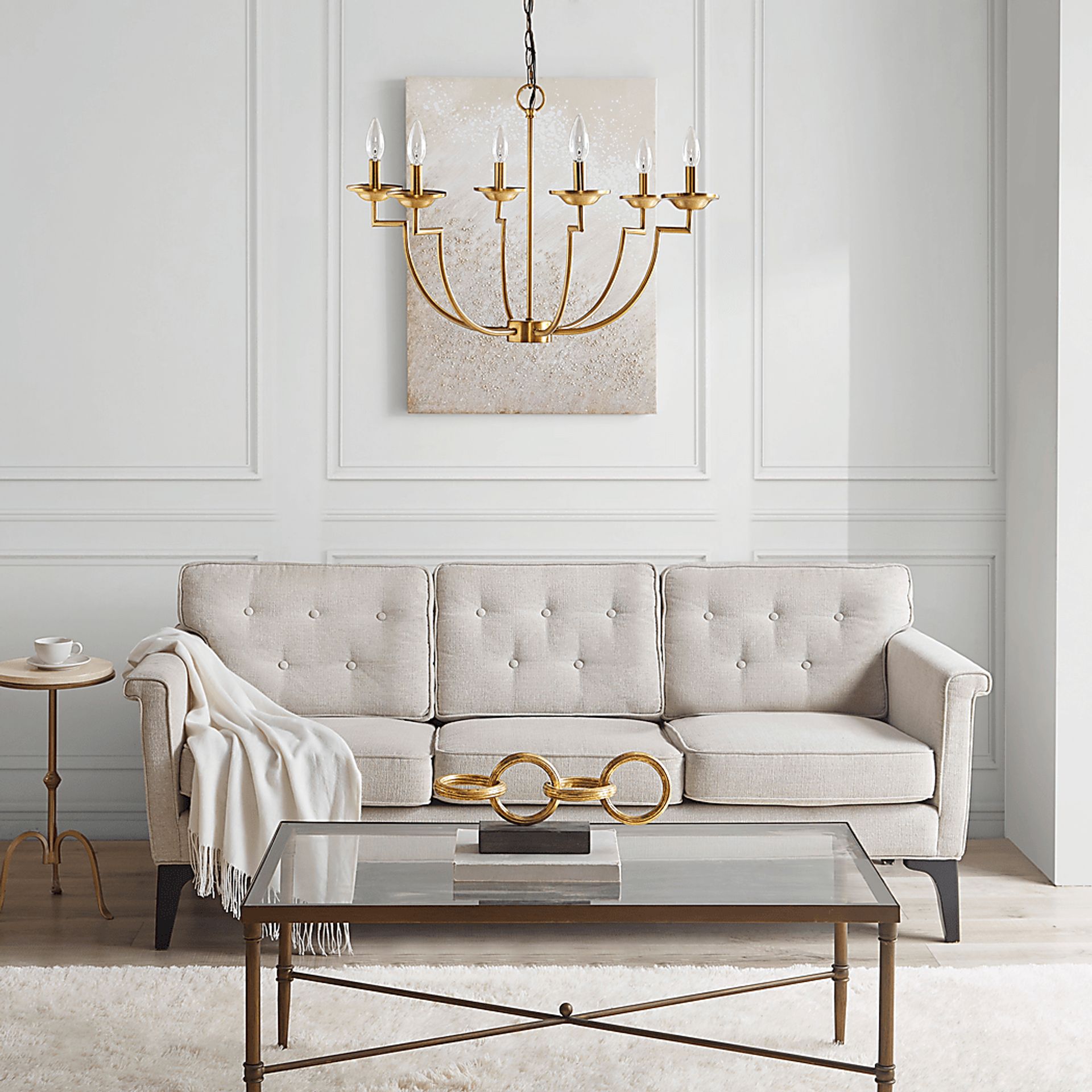 Alwar Home Gold Chandelier - Image 3