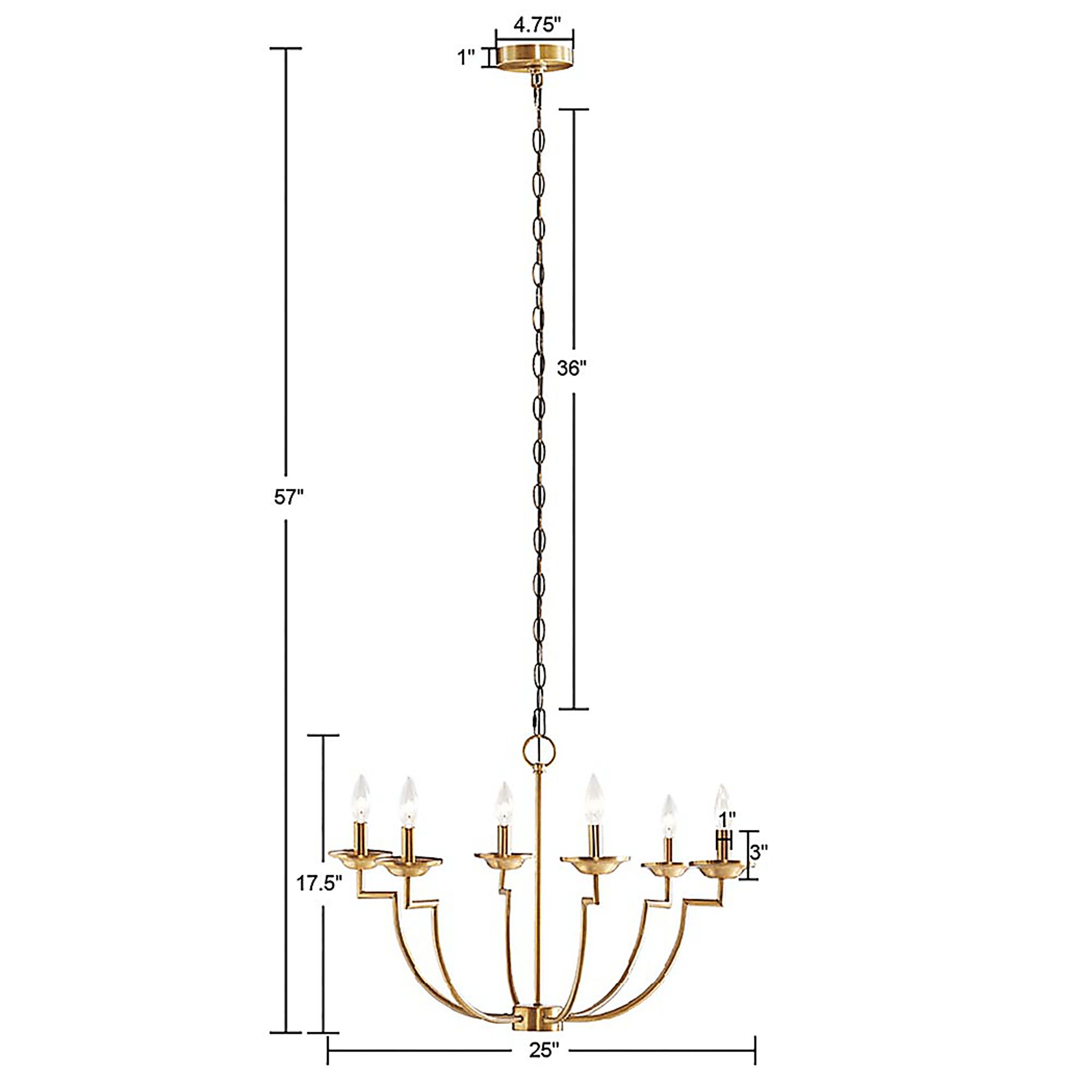 Alwar Home Gold Chandelier - Image 8