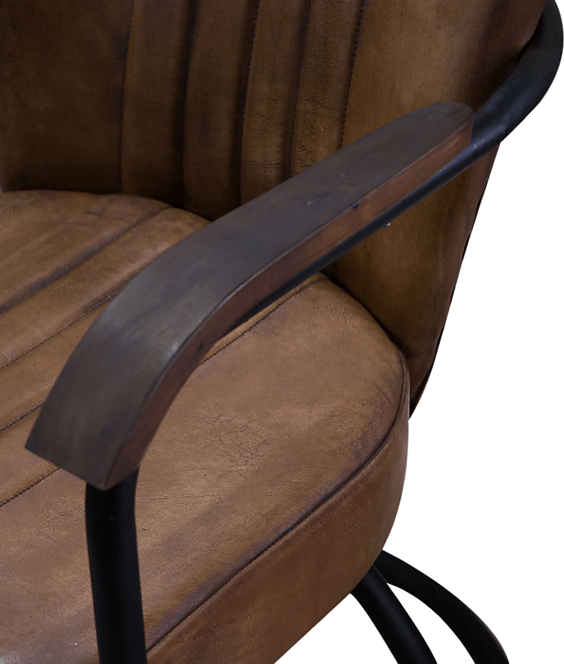 Alwyn Brown Arm Chair - Image 4