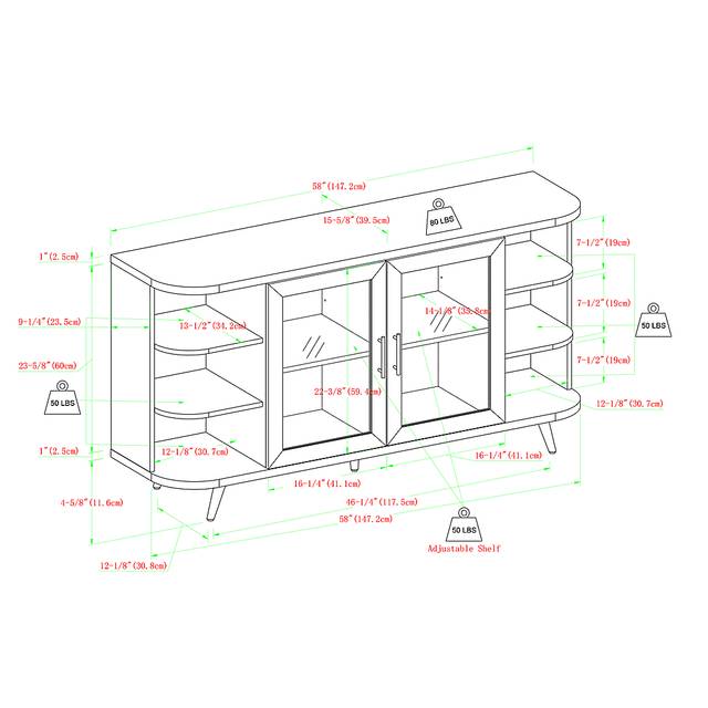 Alyford Brown Sideboard - Thumbnail - Image 8