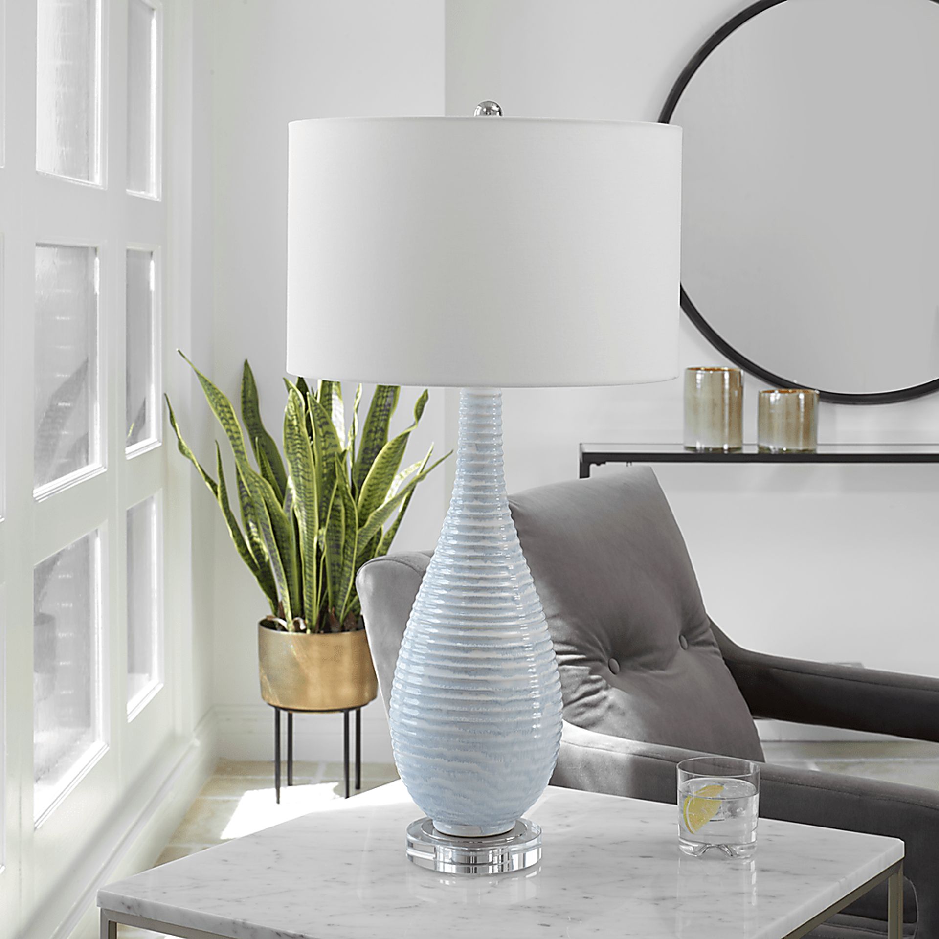 Alygo Place Blue Lamp - Image 2