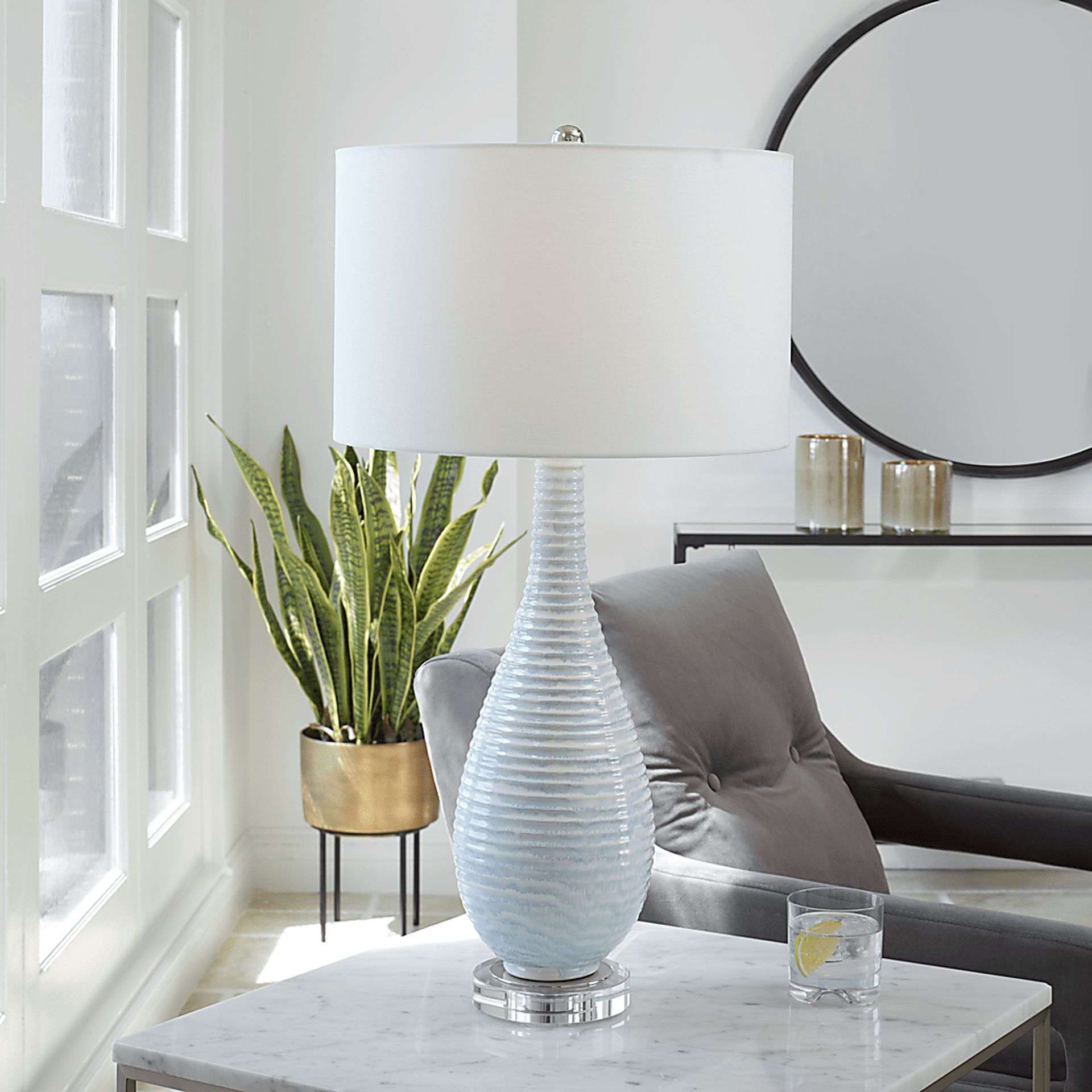 Alygo Place Blue Lamp - Image 3