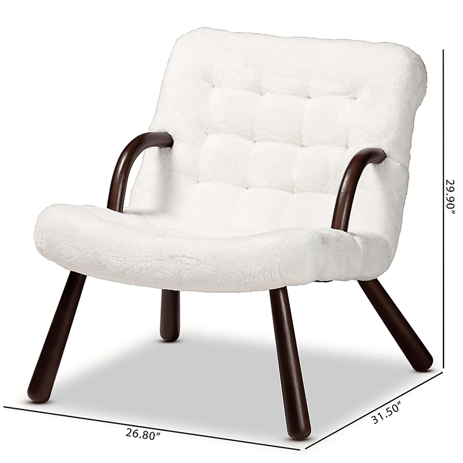 Alyso White Accent Chair - Image 10