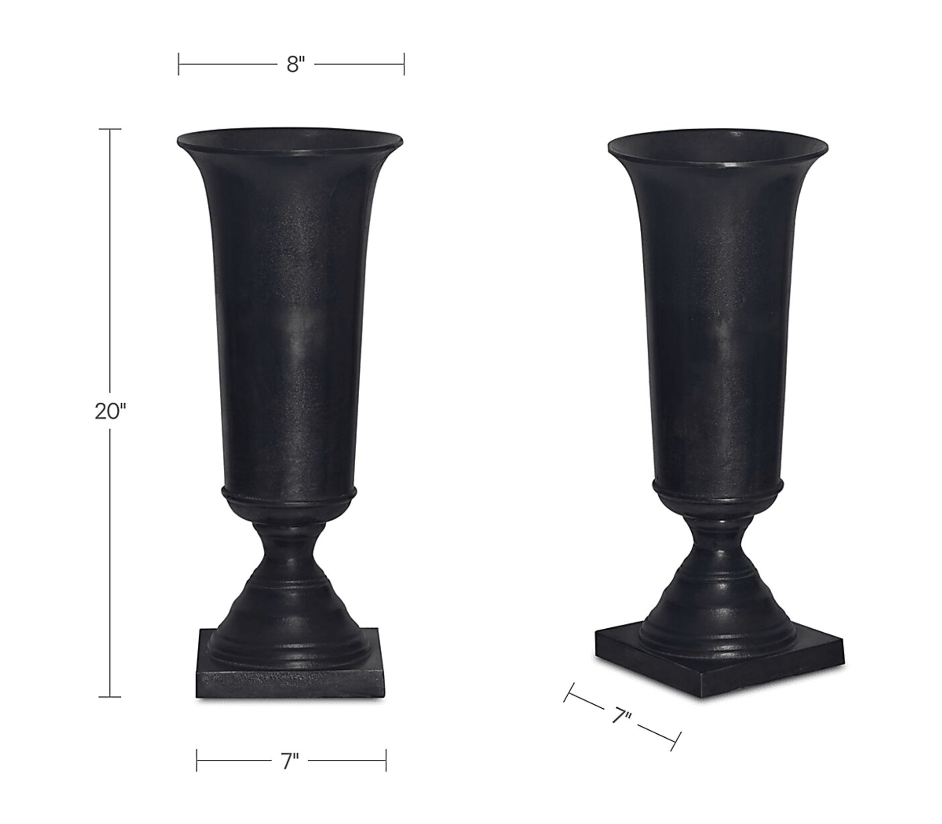 Amaan Black Vase - Image 3
