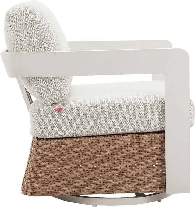 Amabalis White Swivel Chair - Thumbnail - Image 4