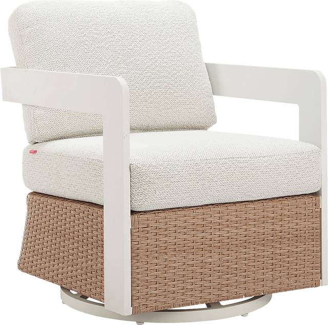 Amabalis White Swivel Chair - Thumbnail - Image 1