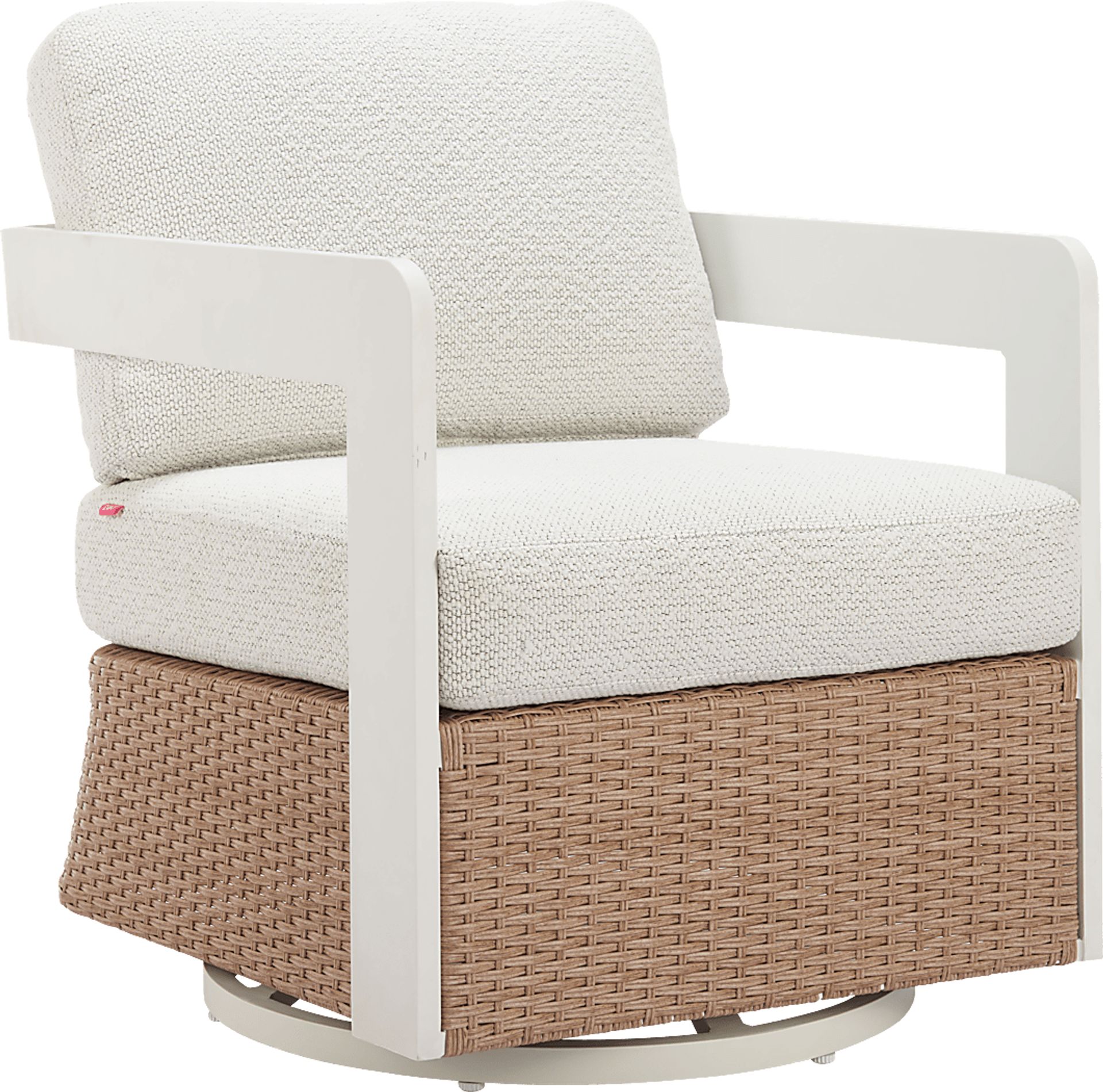Amabalis White Swivel Chair - Image 1